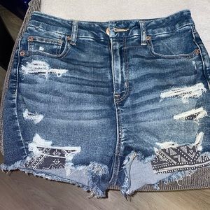 Distressed shorts